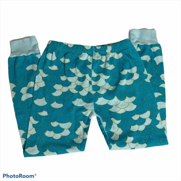 Girls Dolphin & Fish mermaid pajama pants PJ sz 5 - Picture 1 of 3